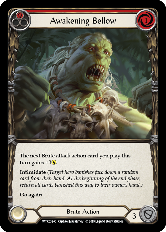 Awakening Bellow (Red) [Welcome to Rathe 1st Edition] Alpha Print Normal