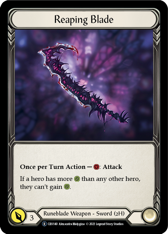 Reaping Blade [Crucible of War Unlimited] Unlimited Rainbow Foil