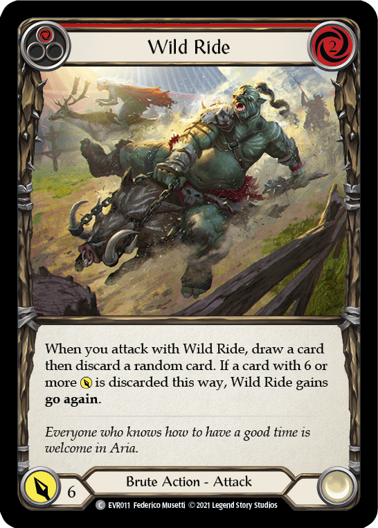 Wild Ride (Red) [Everfest] 1st Edition Rainbow Foil