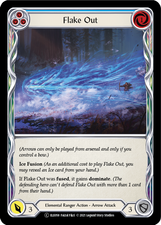 Flake Out (Blue) [U-ELE058] (Tales of Aria Unlimited)  Unlimited Rainbow Foil