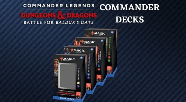MTG COMMANDER LEGENDS BALDURS GATE SEAL CASE (4 DECKS)