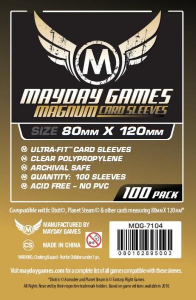 MAYDAY STANDARD SLEEVES 80mm X 120mm 100CT