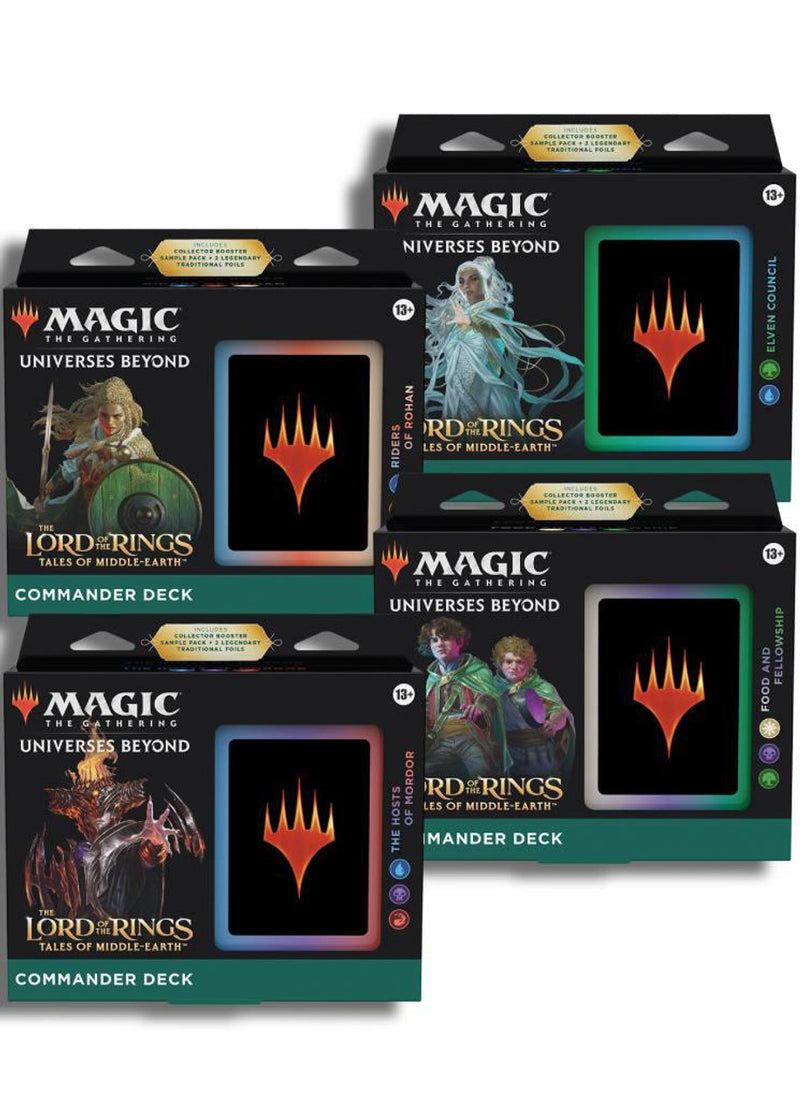 MTG Lord of the Rings Commander Set of 4