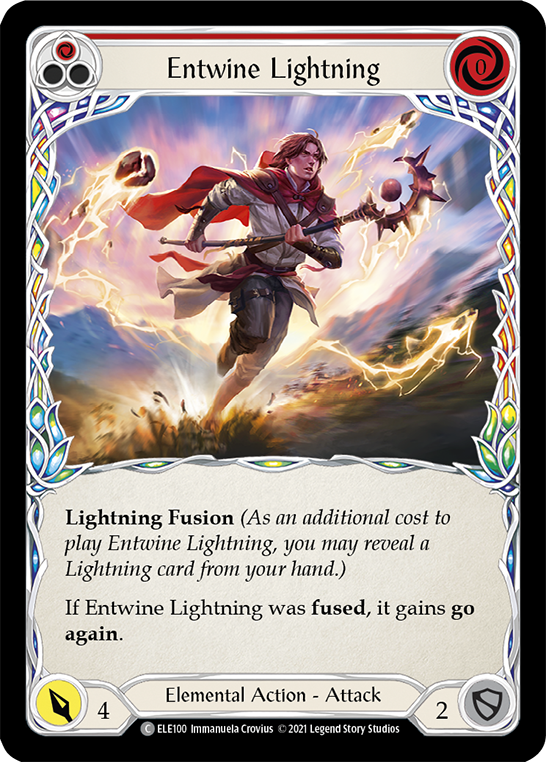 Entwine Lightning (Red) [Tales of Aria 1st Edition] 1st Edition Normal
