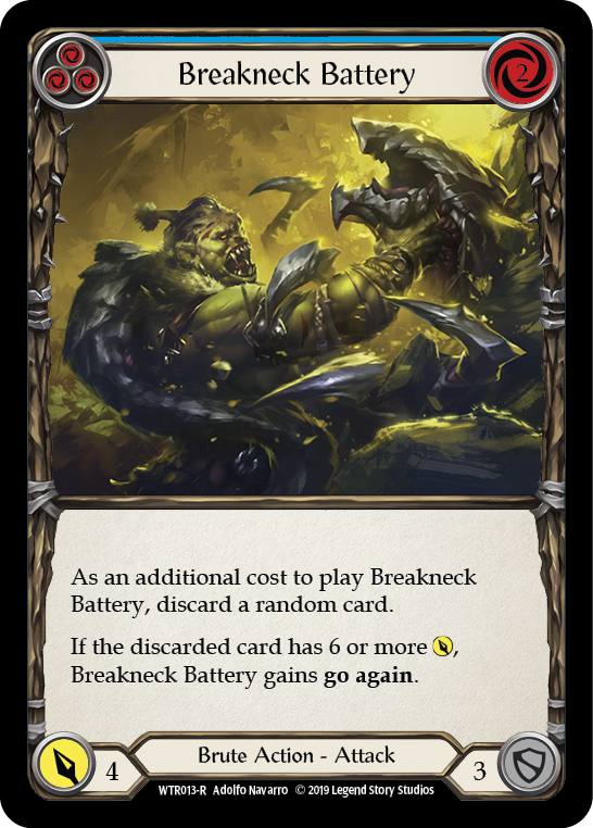 Breakneck Battery (Blue) [Welcome to Rathe 1st Edition] Alpha Print Normal