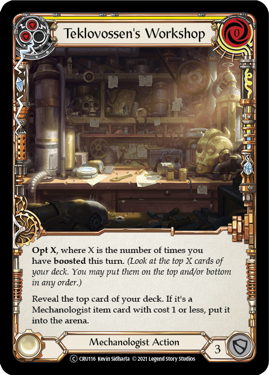 Teklovossen's Workshop (Yellow) [Crucible of War Unlimited] Unlimited Rainbow Foil
