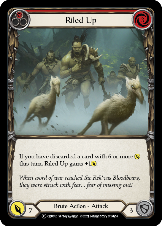 Riled Up (Red) [Crucible of War Unlimited] Unlimited Rainbow Foil