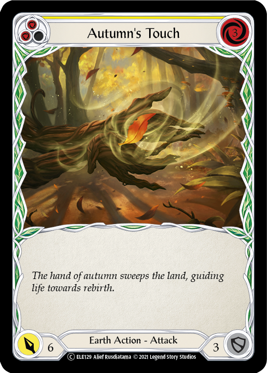 Autumn's Touch (Yellow) [Tales of Aria Unlimited] Unlimited Rainbow Foil