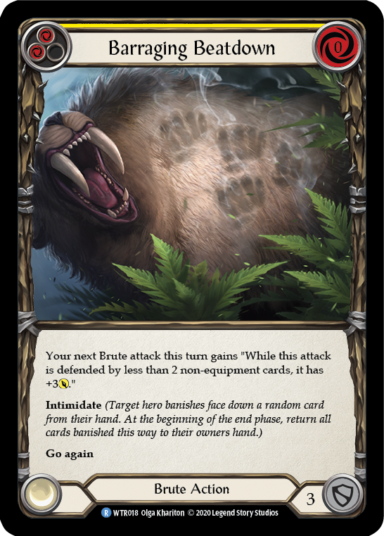 Barraging Beatdown (Yellow) [Welcome to Rathe Unlimited] Unlimited Rainbow Foil