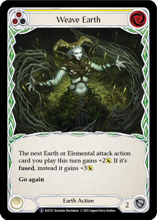 Weave Earth (Yellow) [Tales of Aria Unlimited] Unlimited Rainbow Foil