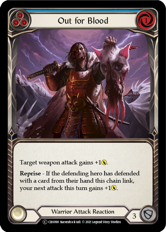 Out for Blood (Blue) [Crucible of War Unlimited] Unlimited Rainbow Foil