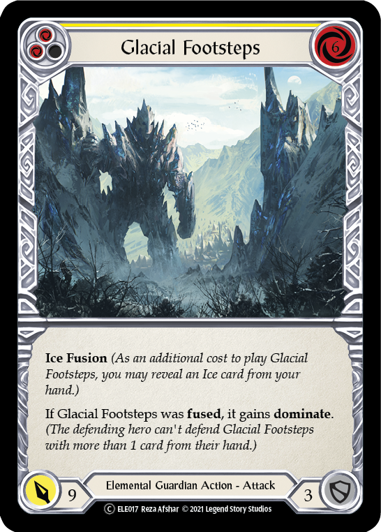 Glacial Footsteps (Yellow) [Tales of Aria Unlimited] Unlimited Rainbow Foil
