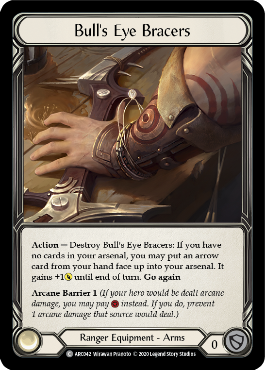 Bull's Eye Bracers [Arcane Rising Unlimited] Unlimited Rainbow Foil