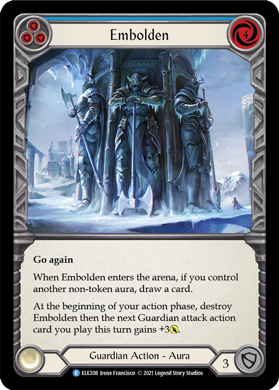 Embolden (Blue) [Tales of Aria 1st Edition] 1st Edition Rainbow Foil
