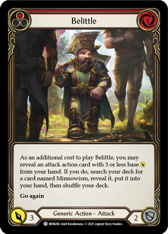 Belittle (Red) [Monarch 1st Edition] 1st Edition Rainbow Foil