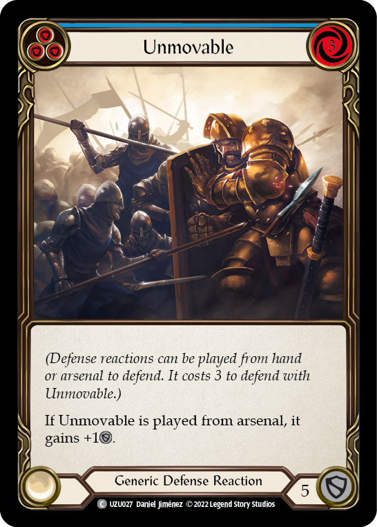 Unmovable (Blue) [Outsiders] (Uzuri Blitz Deck)