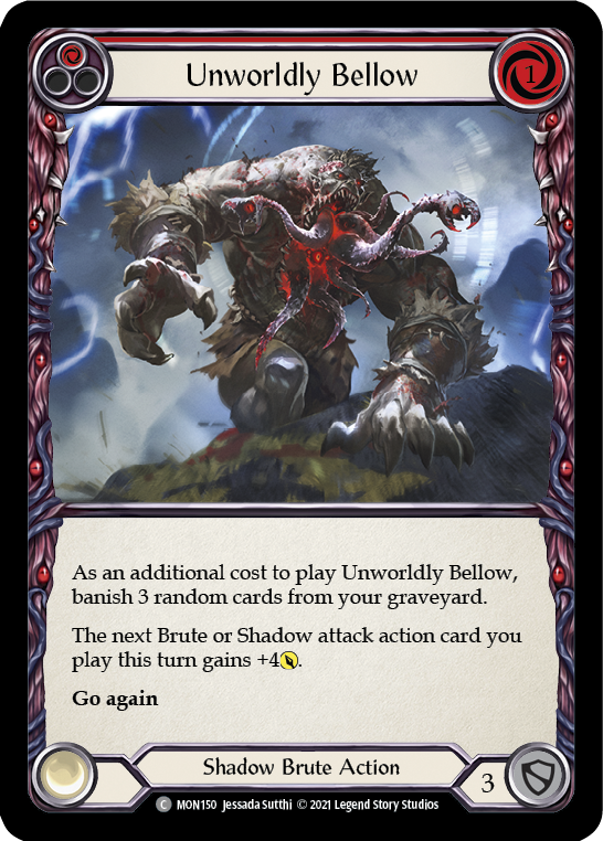 Unworldly Bellow (Red) [Monarch 1st Edition] 1st Edition Normal