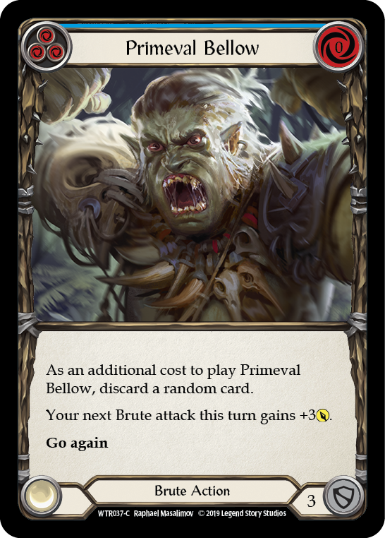 Primeval Bellow (Blue) [Welcome to Rathe 1st Edition] Alpha Print Rainbow Foil