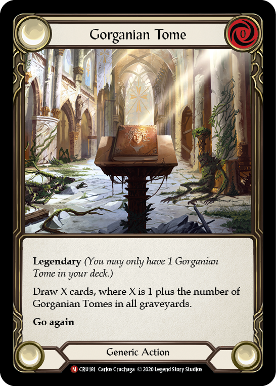 Gorganian Tome [Crucible of War 1st Edition] 1st Edition Rainbow Foil