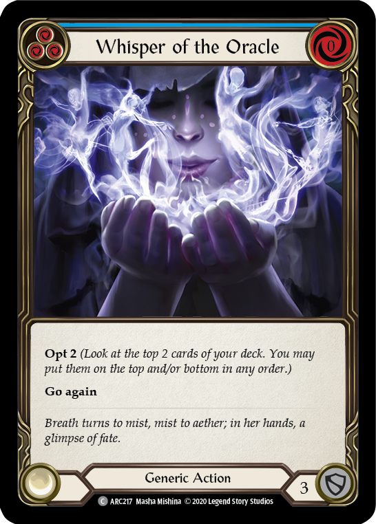 Whisper of the Oracle (Blue) [Arcane Rising Unlimited] Unlimited Normal