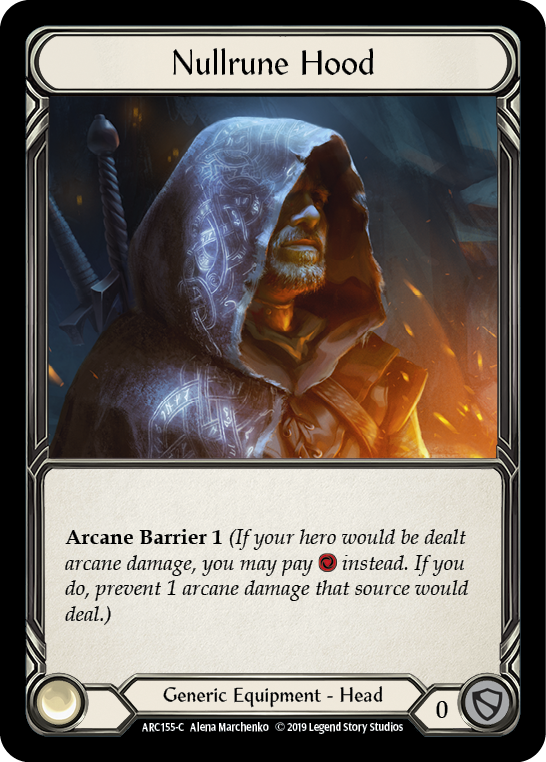Nullrune Hood [Arcane Rising 1st Edition] 1st Edition Normal