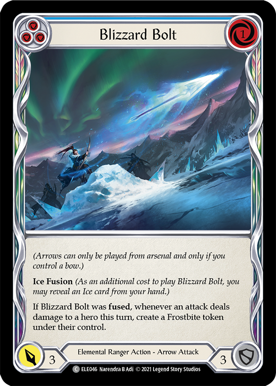 Blizzard Bolt (Blue) [Tales of Aria 1st Edition] 1st Edition Rainbow Foil