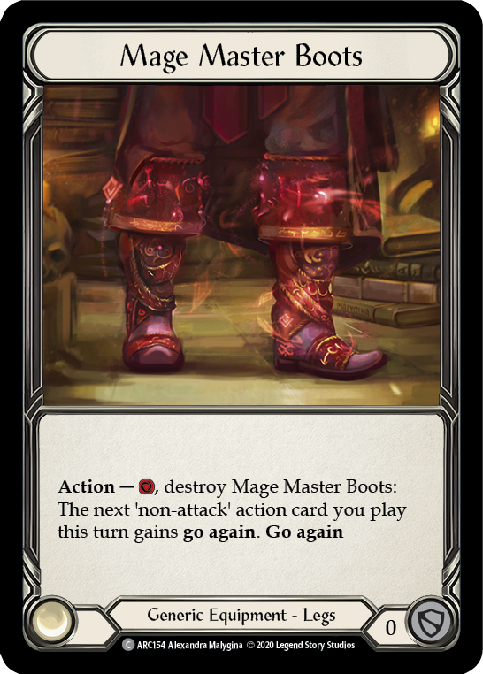 Mage Master Boots [Arcane Rising Unlimited] Unlimited Rainbow Foil