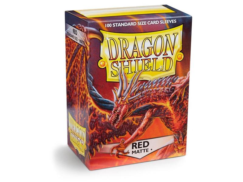 DRAGON SHIELD SLEEVES MATTE RED 100CT