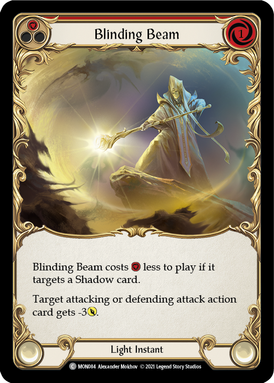 Blinding Beam (Red) [Monarch 1st Edition] 1st Edition Rainbow Foil