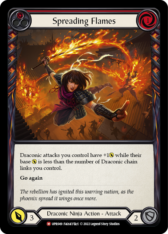 Spreading Flames [Uprising] Rainbow Foil