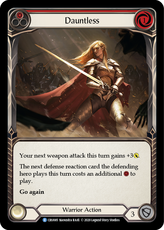 Dauntless (Red) [Crucible of War 1st Edition] 1st Edition Rainbow Foil