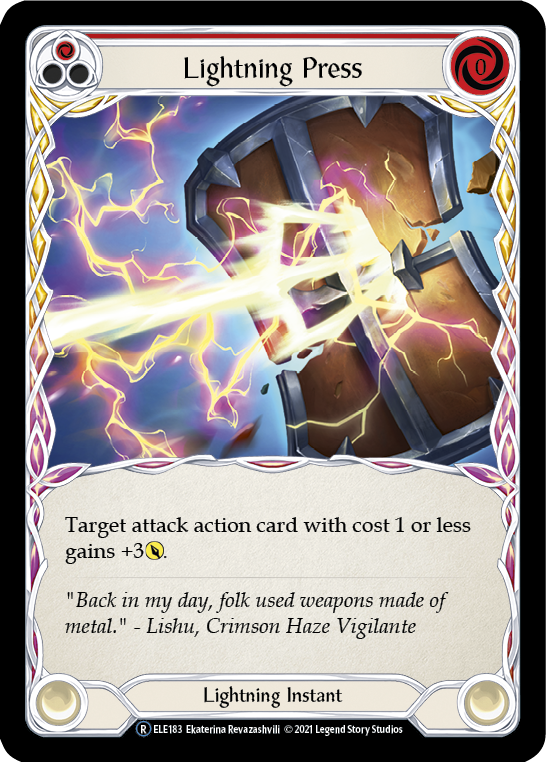 Lightning Press (Red) [Tales of Aria Unlimited] Unlimited Normal