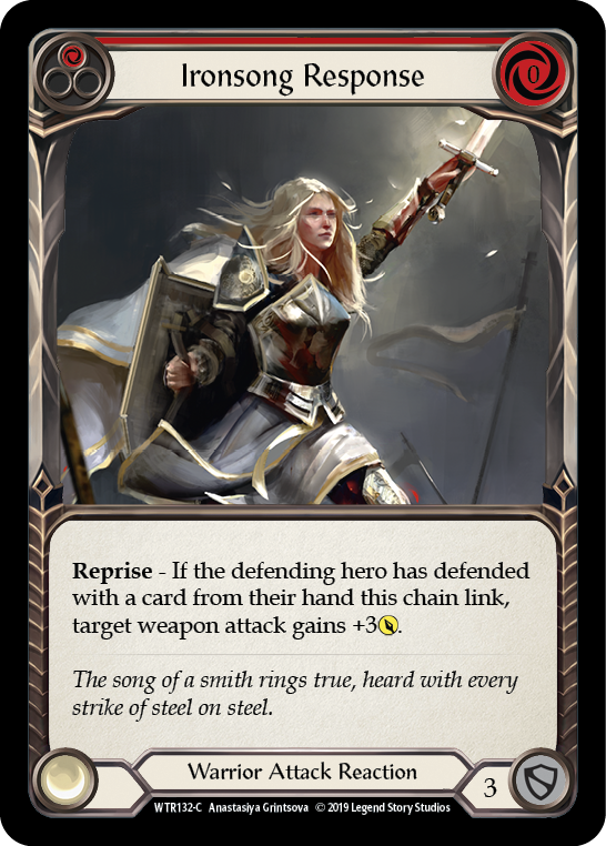 Ironsong Response (Red) [Welcome to Rathe 1st Edition] Alpha Print Rainbow Foil