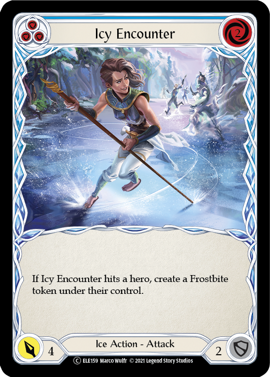 Icy Encounter (Blue) [Tales of Aria Unlimited] Unlimited Rainbow Foil