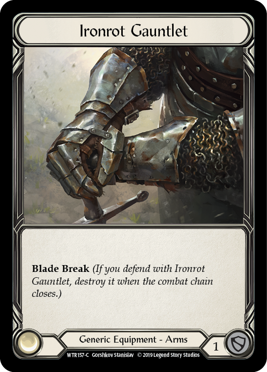 Ironrot Gauntlet [Welcome to Rathe 1st Edition] Alpha Print Normal