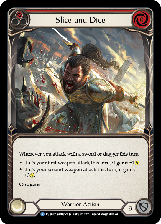 Slice and Dice (Red) [Everfest] 1st Edition Normal