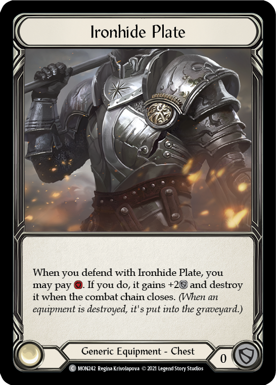 Ironhide Plate [Monarch 1st Edition] 1st Edition Normal