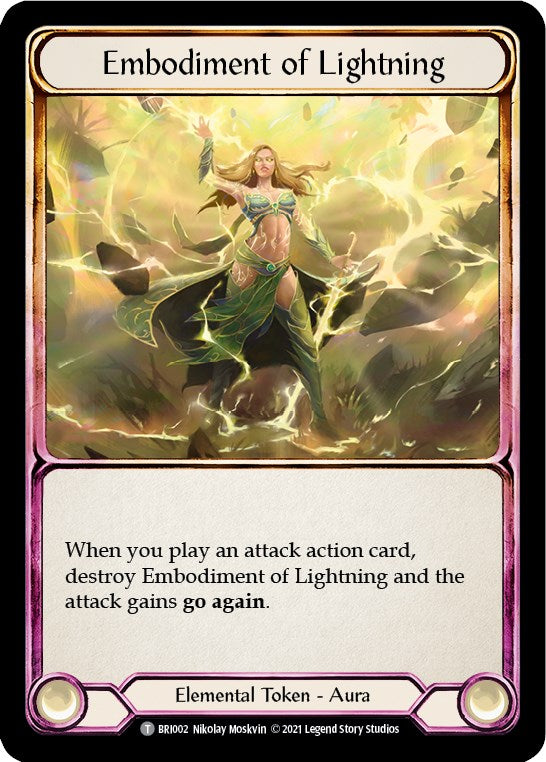 Embodiment of Lightning // Embodiment of Earth [Tales of Aria Blitz Deck] 1st Edition Normal