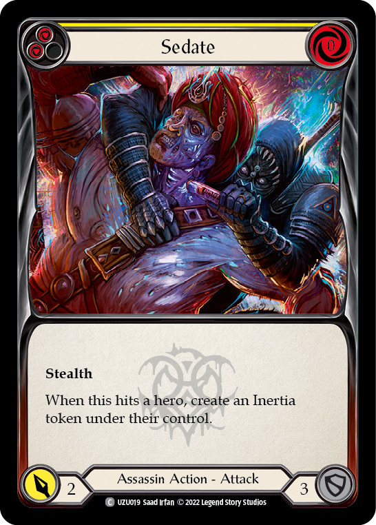 Sedate (Yellow) [Outsiders] (Uzuri Blitz Deck)