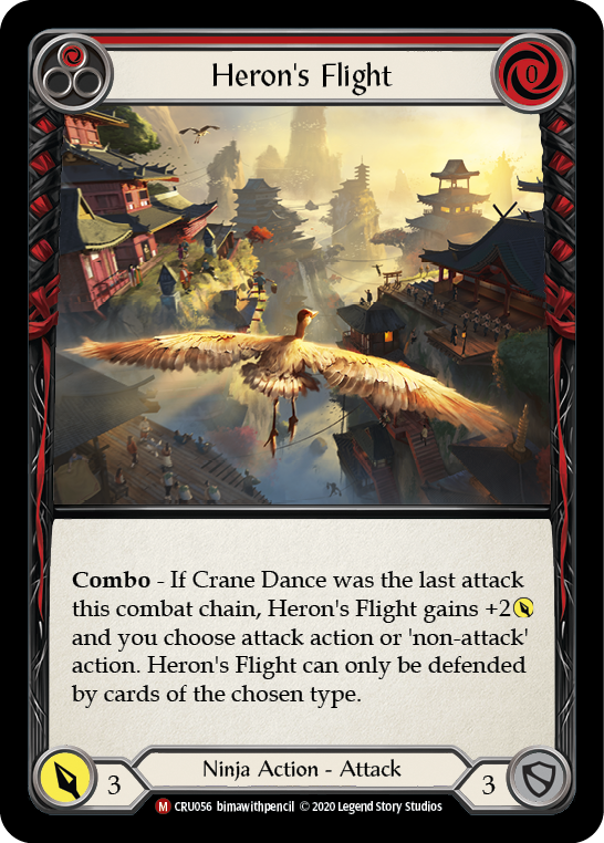 Heron's Flight [Crucible of War 1st Edition] 1st Edition Rainbow Foil