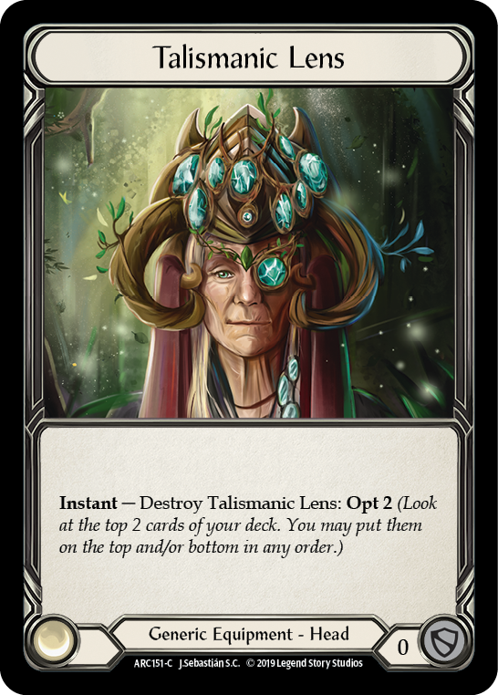 Talismanic Lens [Arcane Rising 1st Edition] 1st Edition Normal