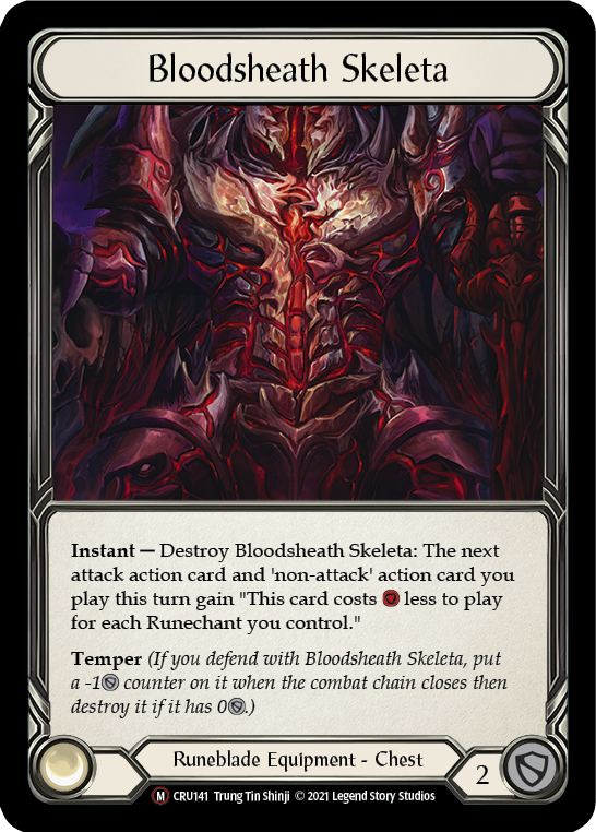 Bloodsheath Skeleta [Crucible of War Unlimited] Unlimited Rainbow Foil