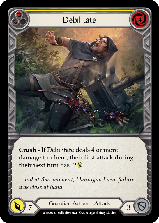 Debilitate (Yellow) [Welcome to Rathe 1st Edition] Alpha Print Rainbow Foil