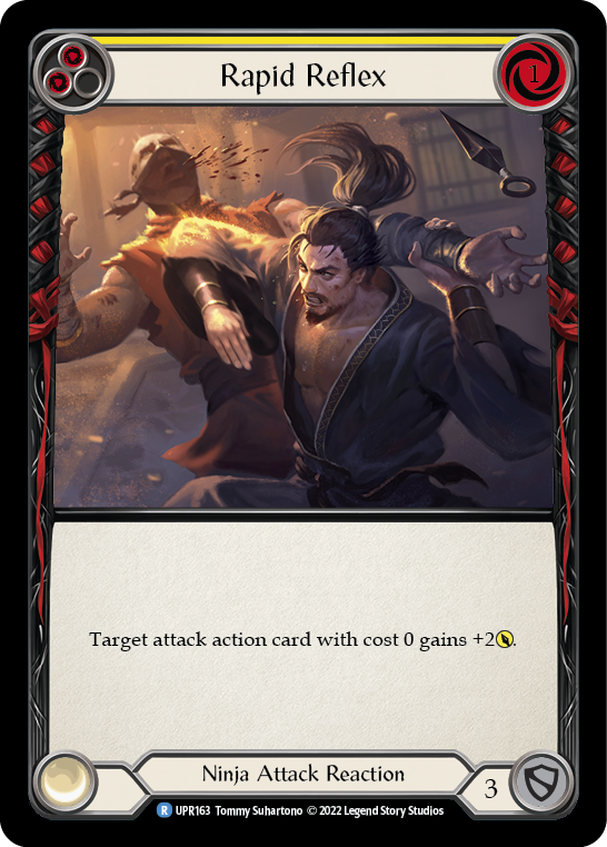 Rapid Reflex (Yellow) [Uprising] Rainbow Foil