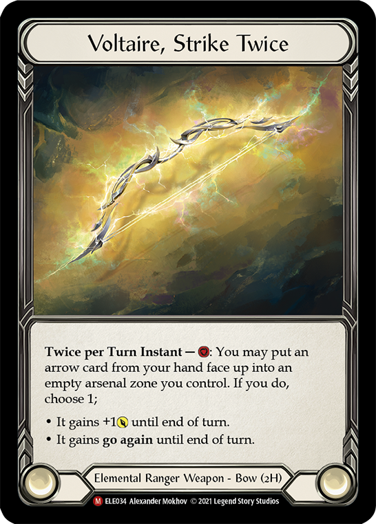Voltaire, Strike Twice [Tales of Aria 1st Edition] 1st Edition Cold Foil
