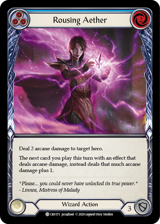 Rousing Aether (Blue) [Crucible of War 1st Edition] 1st Edition Normal