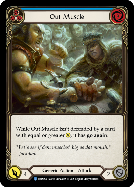 Out Muscle (Blue) [Monarch 1st Edition] 1st Edition Normal