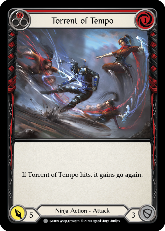 Torrent of Tempo (Red) [Crucible of War 1st Edition] 1st Edition Normal