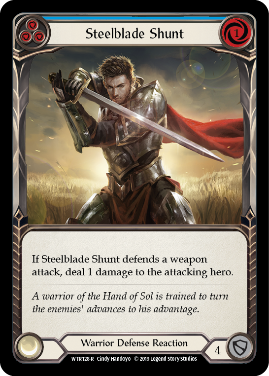 Steelblade Shunt (Blue) [Welcome to Rathe 1st Edition] Alpha Print Normal