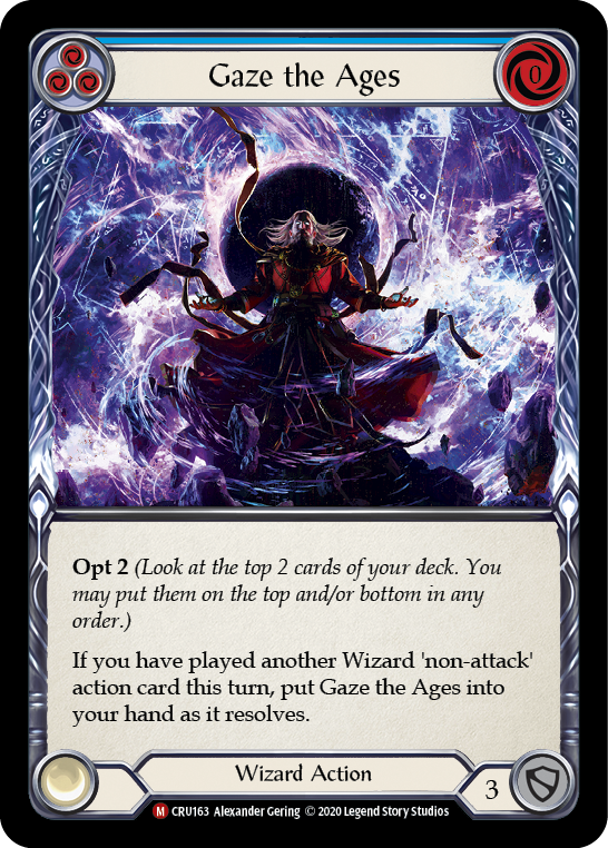 Gaze the Ages [Crucible of War 1st Edition] 1st Edition Rainbow Foil